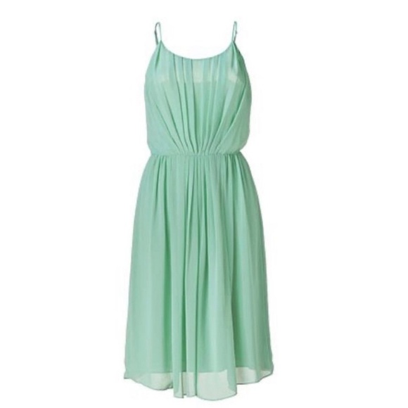 46. Sandro Mint Pleated Dress Size Small - Picture 1 of 8